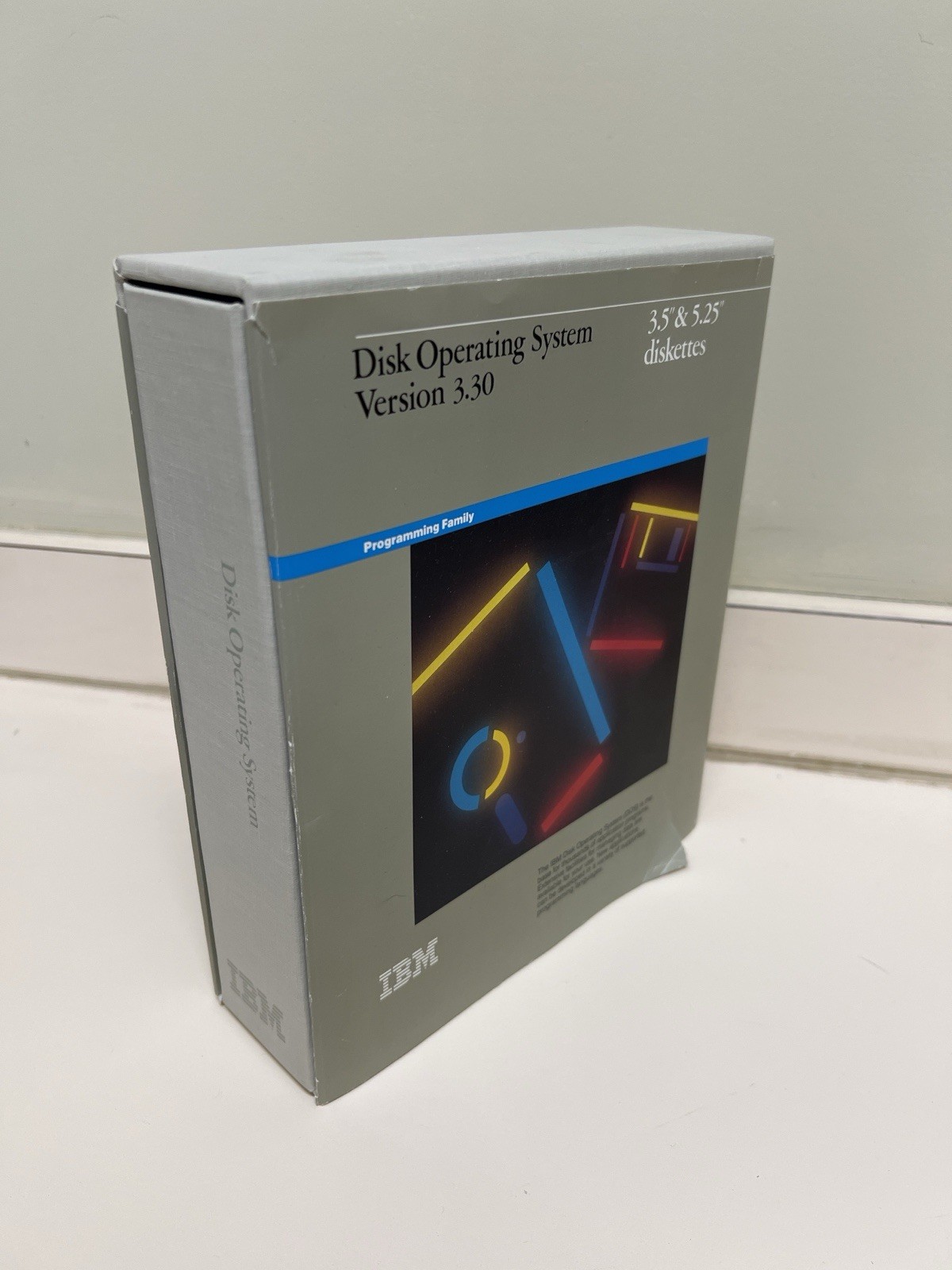 IBM DOS 3.30 Complete Box Set + Windows 3.0 Disk And Manuals Vintage PC Software
