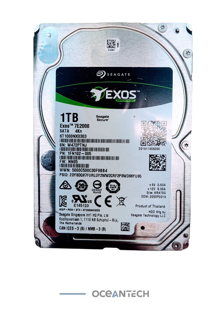 Seagate 1TB ST1000NX0303 7200RPM SATA 6Gbps 128MB Cache (512e) 2.5" Hard Drive