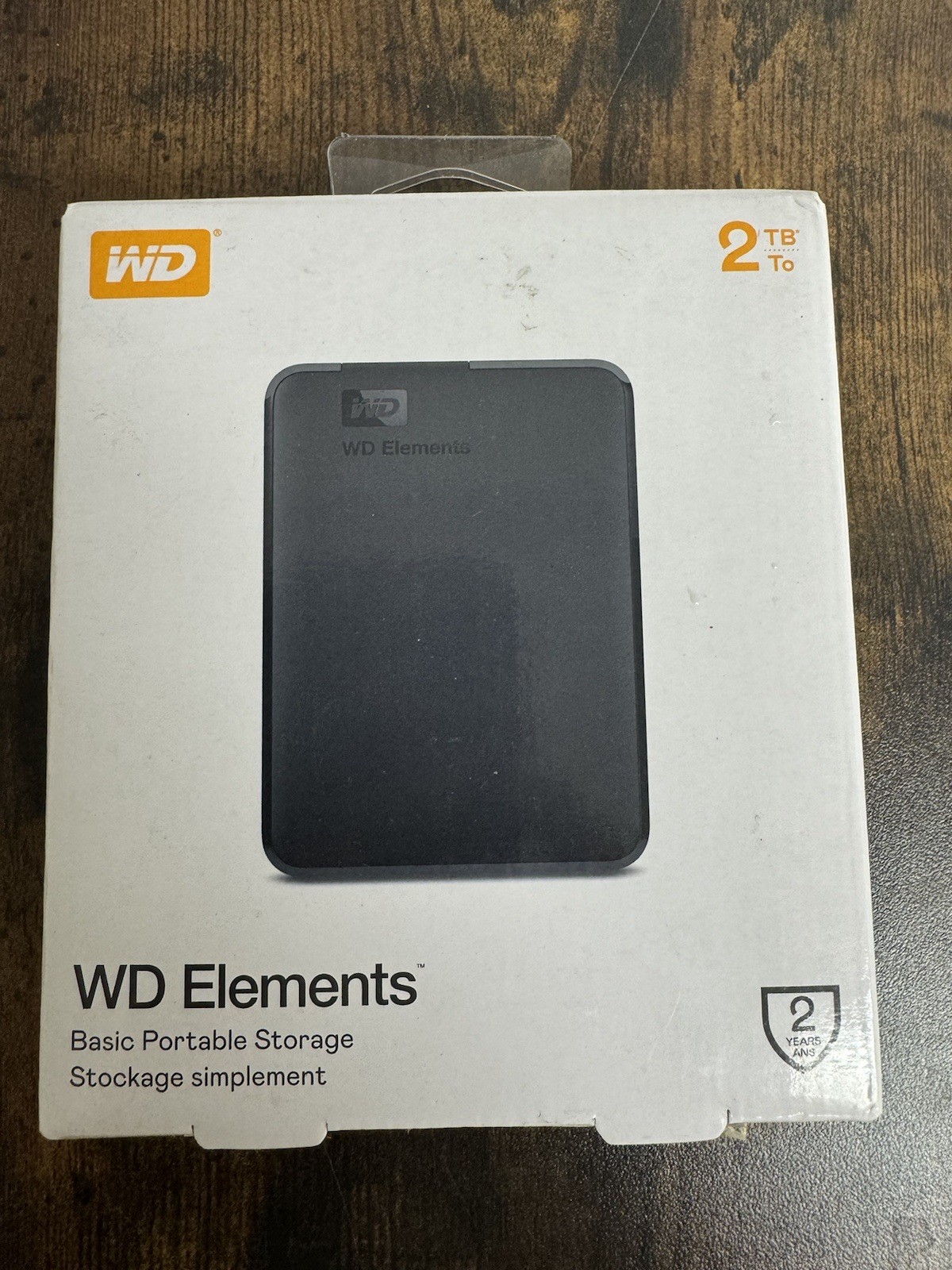 WD Elements 2TB Portable External Hard Drive Black USB 3.0 HDD WDBU6Y0020BBK