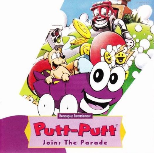 Putt-Putt Joins The Parade PC CD purple car money for car wash do odd jobs game