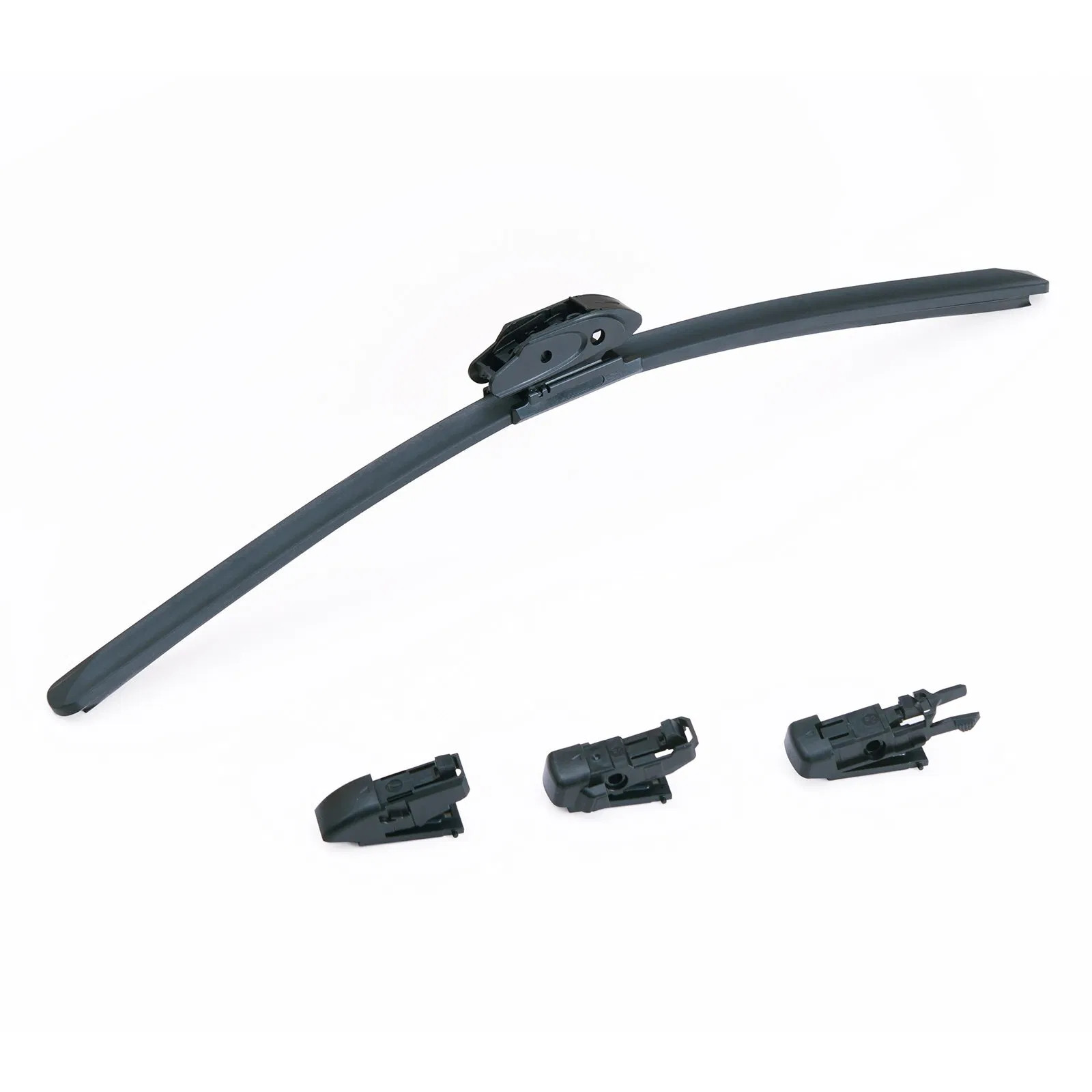24" Rubber Wiper Blades, 61 cm Universal Replacement Wind Shield Wiper, Low Noi