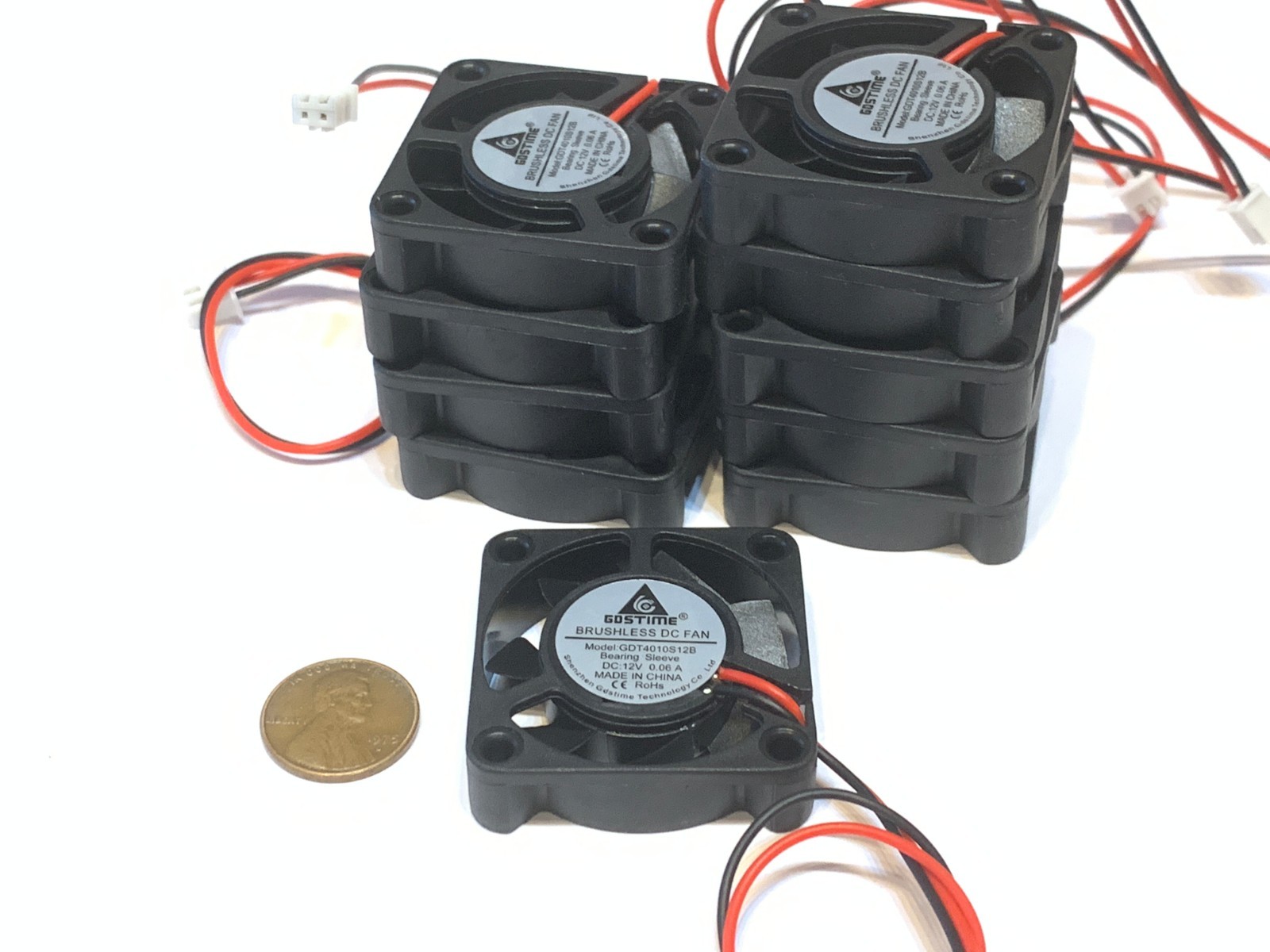 10 Pieces BXR Brand cooling 4cm 40mm 12v fan Exhaust Fan 4010s Gdstime B27