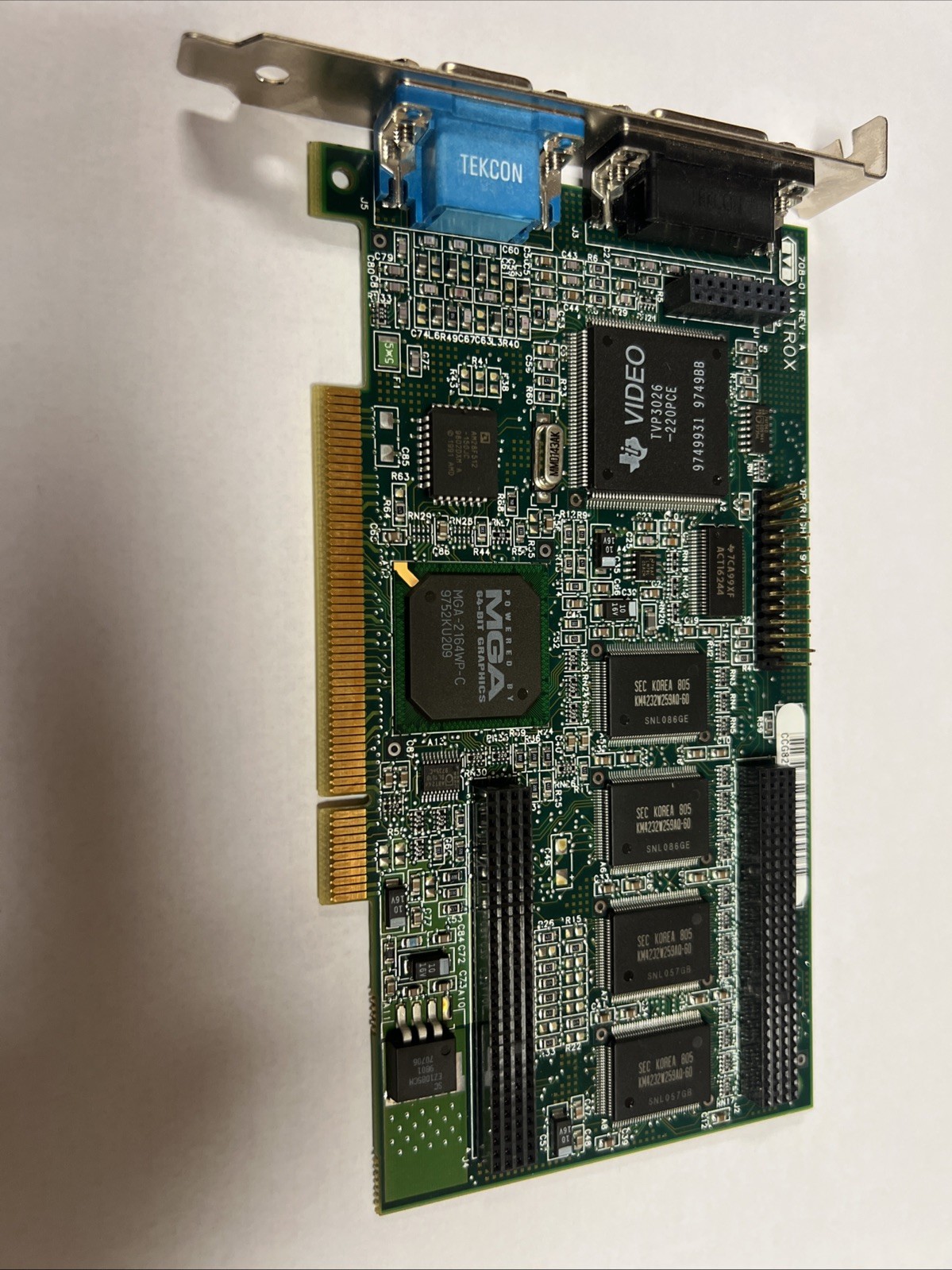 Mil2p/4/220 - 4mb pci video card, 708-01 rev.a (no bracket)