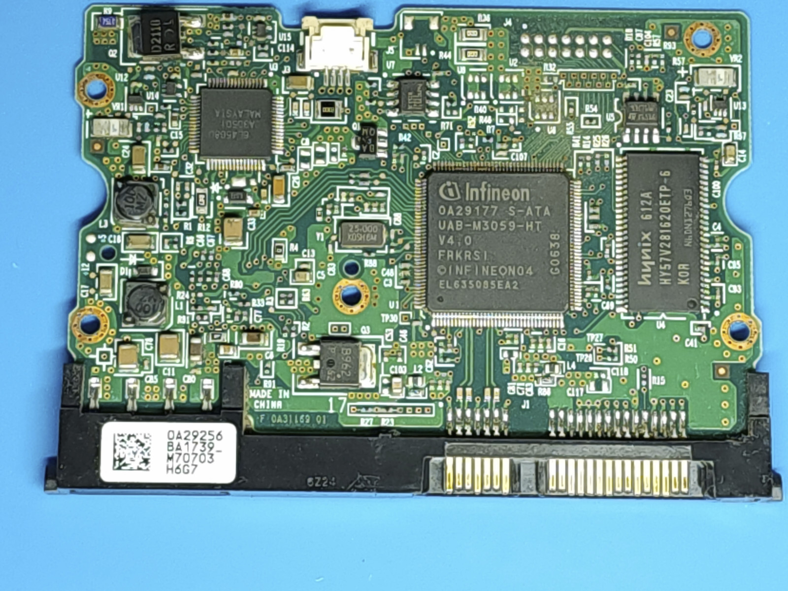 Hitachi HDS725050KLA360 500GB SATA PCB Board Only 0A29256 BA1739 M70703 H6G7