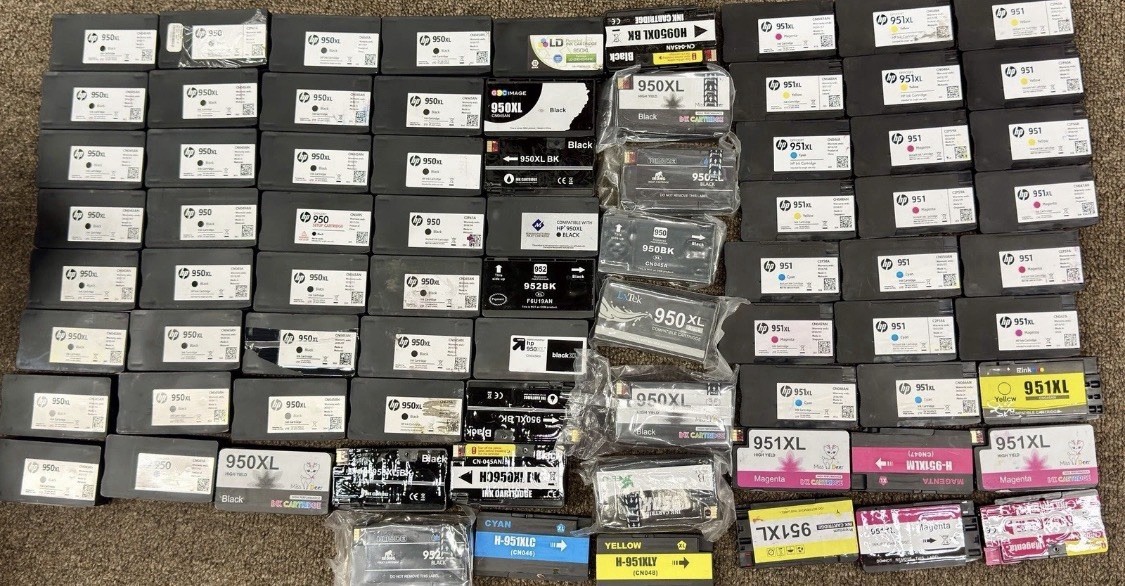 Lot of 76 HP 950XL / 951XL Ink Cartridges – OEM Used + Mixed Black and Color