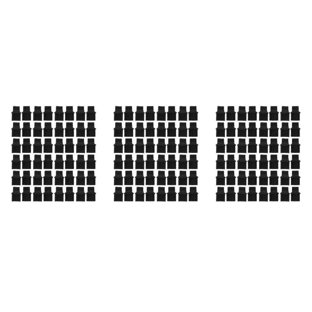 150Pcs Universal Black Silicone Dust Plug Set for Ethernet Rj45 Port Protection