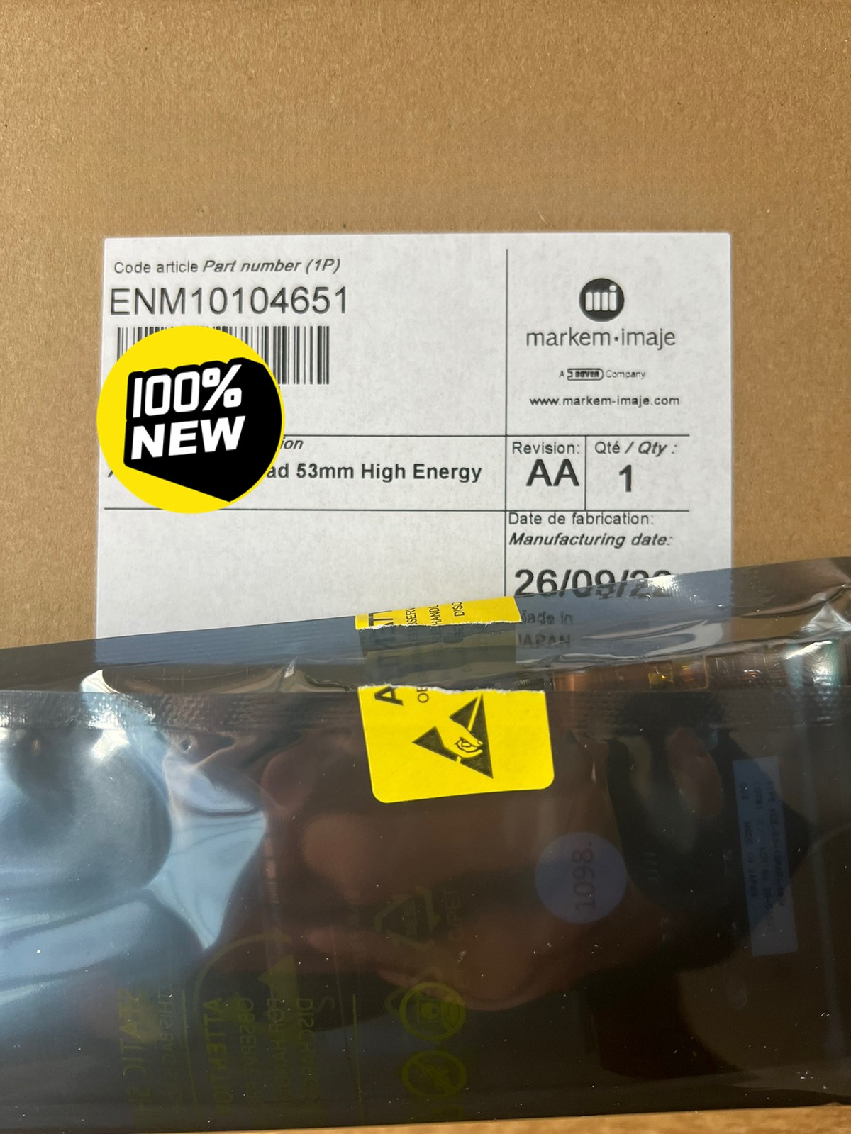 1PCS Printhead For Markem X60 65 53MM Printer KCE-53-12PAR1-MKMM ENM10104651