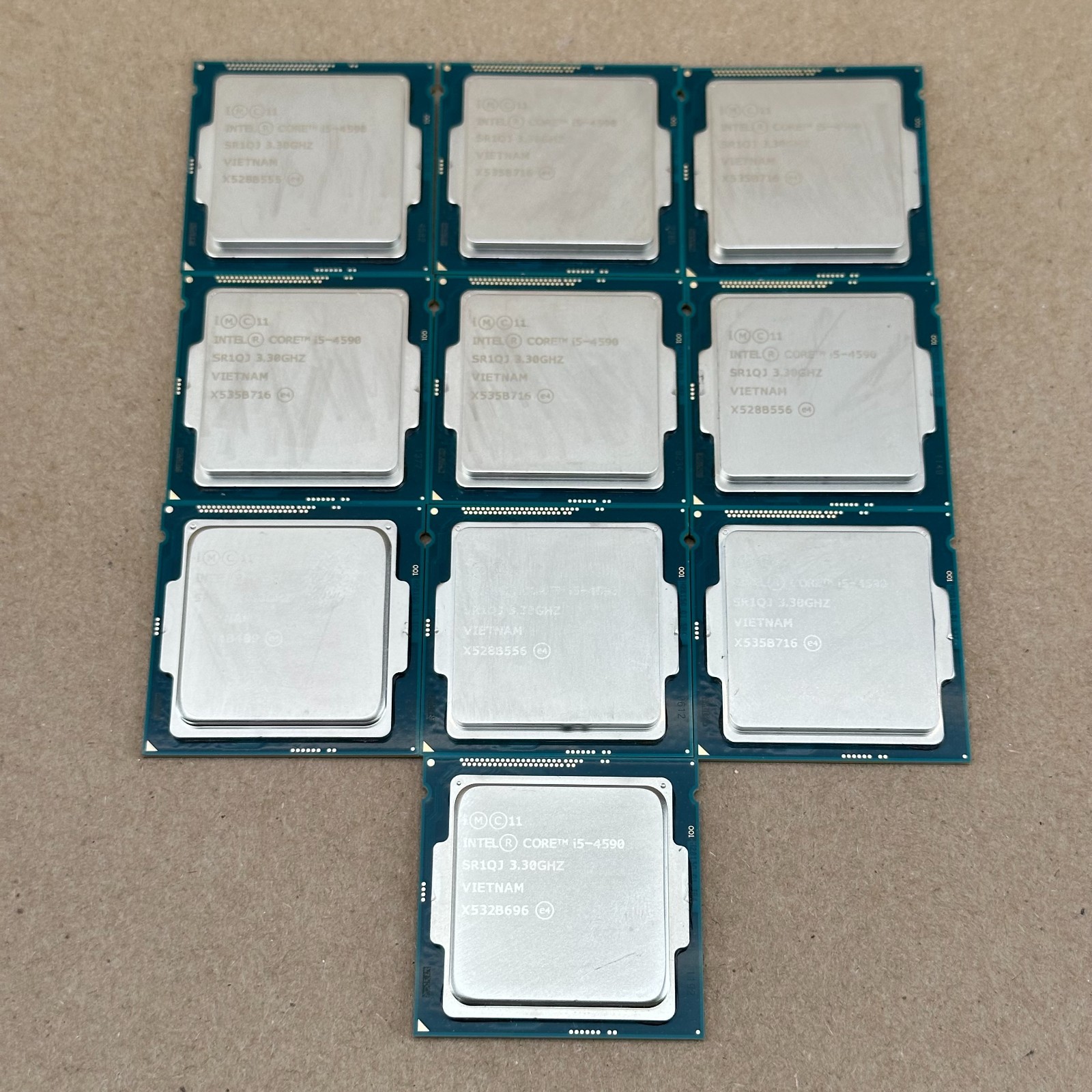 Lot of 10 Intel Core i5-4590 3.30GHz Quad-Core LGA1150 Desktop CPU Processors