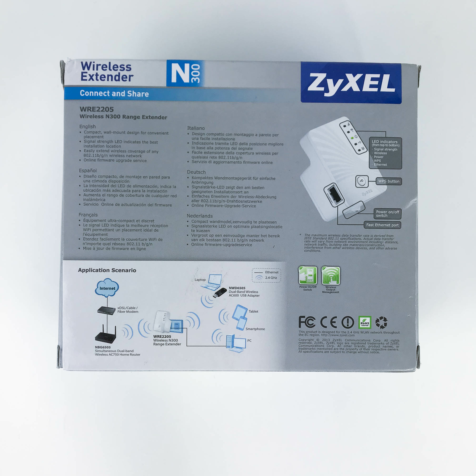 ZyXEL Wireless Eztender N300 WRE2205