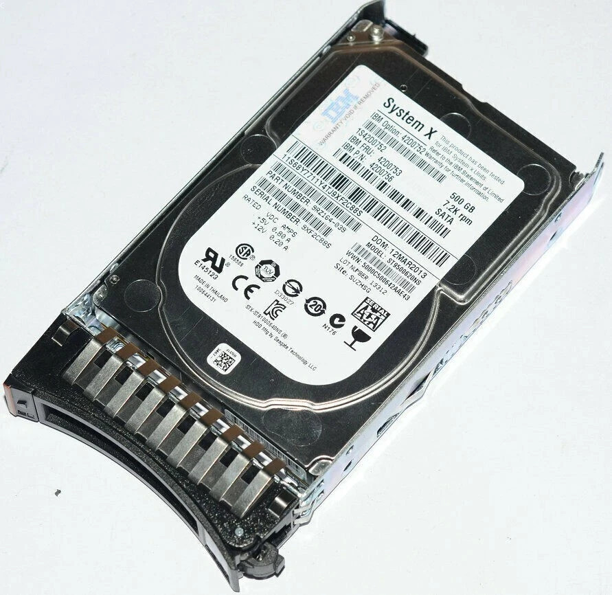 IBM 42D0753 42D0752 500GB 7200RPM 2.5" 3Gbps SFF SATA Hot-Swap HDd