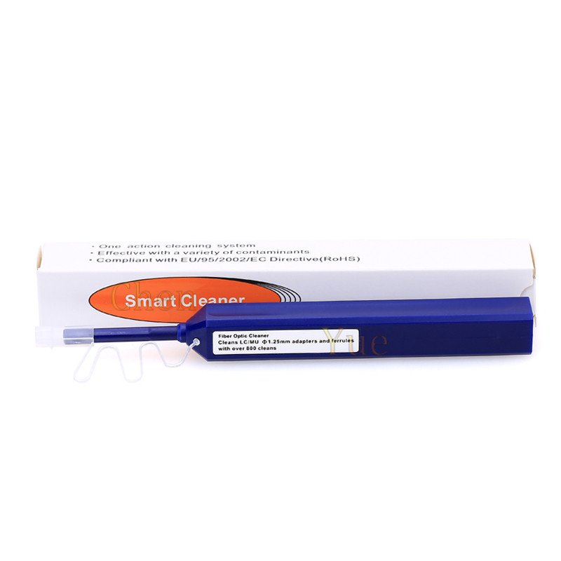 1.25mm One Click Universal Fiber Optic Cleaning Cleaner Pen 800 Cleans LC/MU 