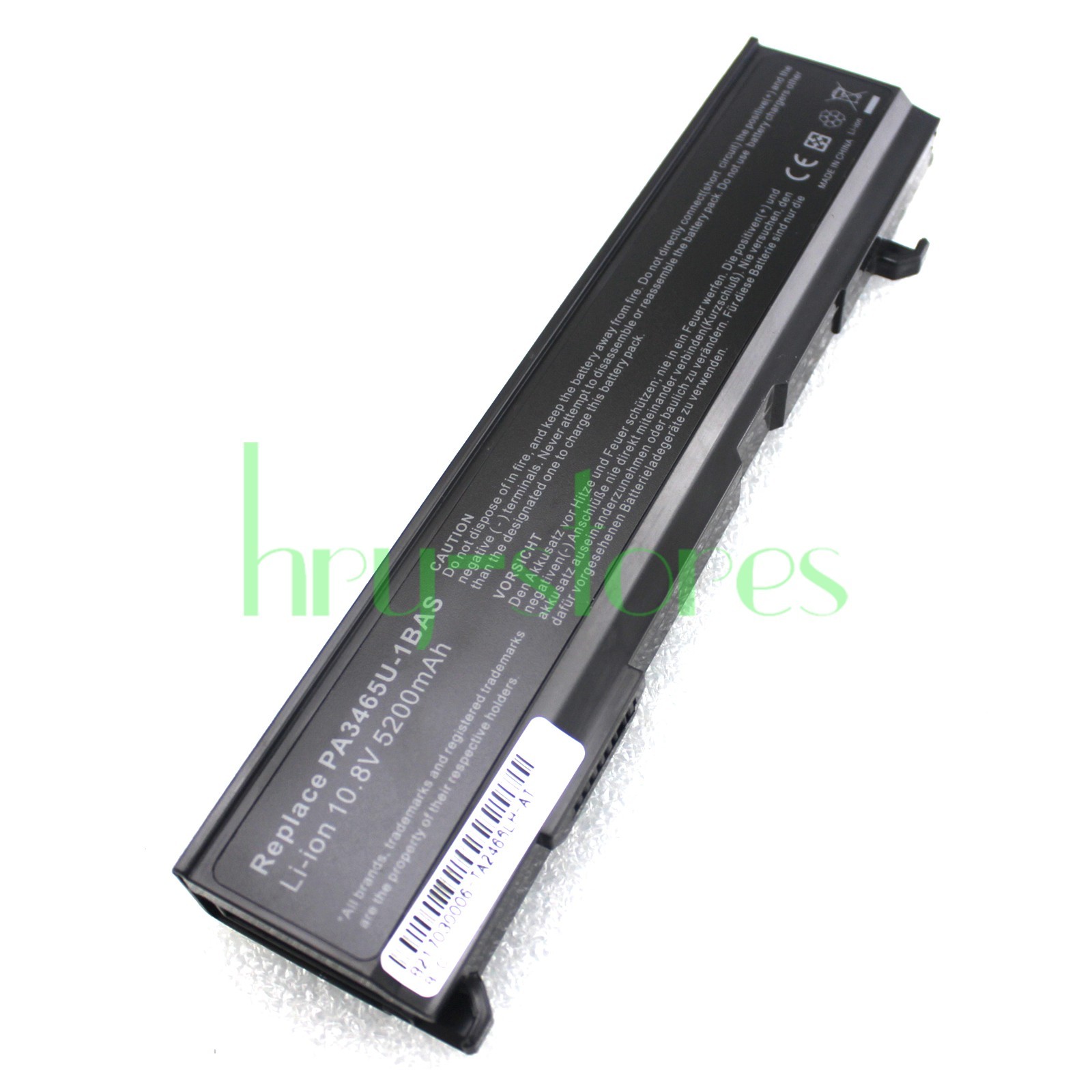 Battery for Toshiba Satellite A100 A105 A110 A135 M70 PA3465U-1BAS PA3465U-1BRS