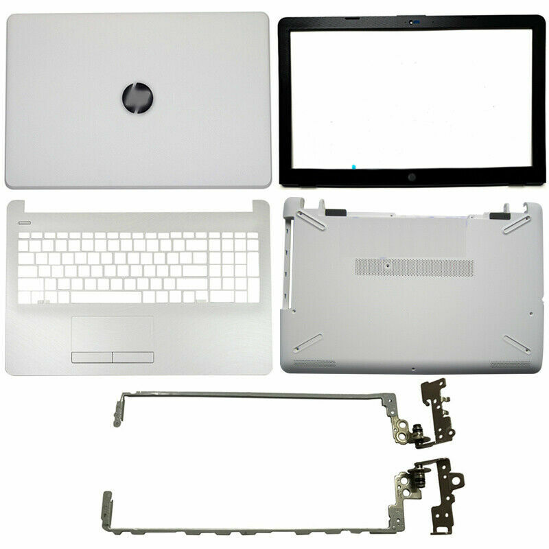 New for HP 15-BS 15-BW White Top LCD Back Cover/Bezel/Palmrest/Bottom/Hinges 