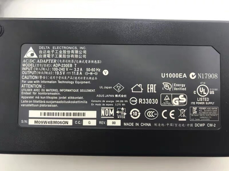 Delta ADP-230EB T Charger for ASUS G750JH-DB71 adp-230cb B 230W Adapter/19.5V