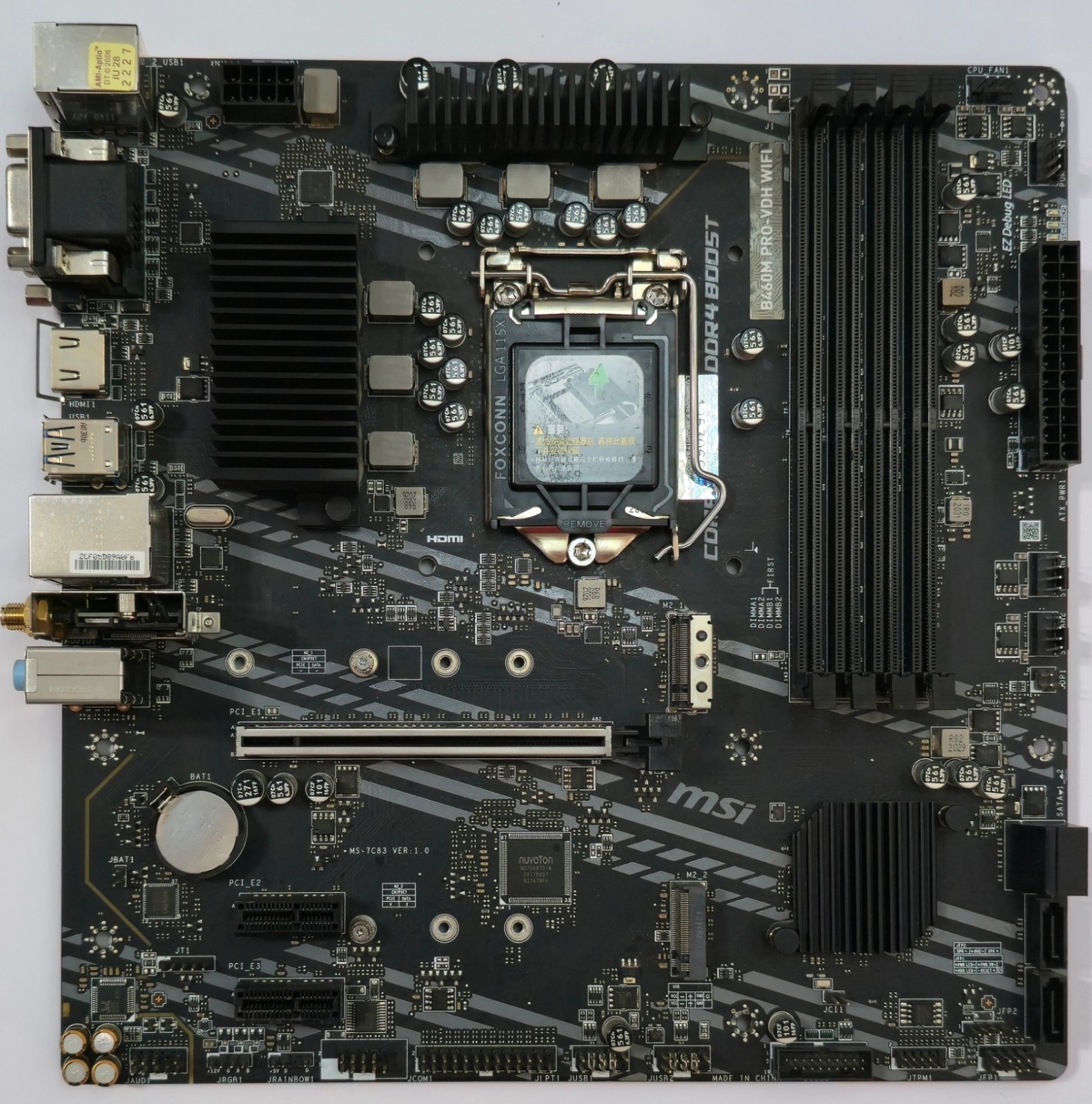 MSi B460M PRO-VDH Wifi LGA 1200 microATX DDR4 Motherboard *NO I/O Shield*