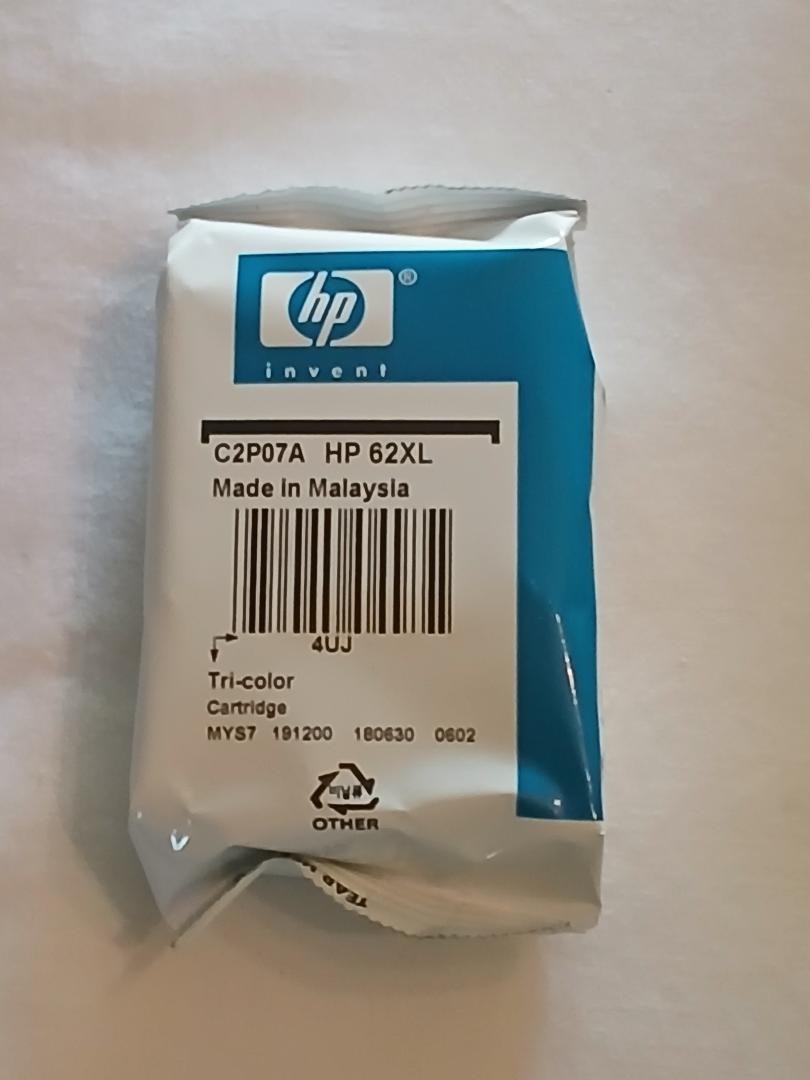 New HP 62XL Tri-color Ink Cartridge Genuine Sealed 06/2020 Ships FREE