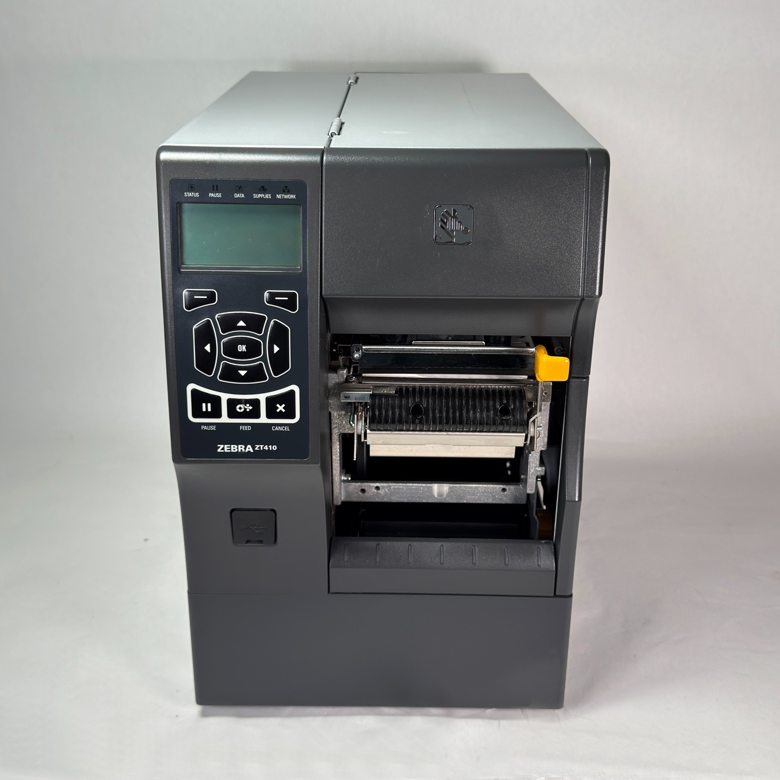 Zebra ZT410 Industrial Thermal Label Printer 300dpi Peeler Full Rewinder USB LAN