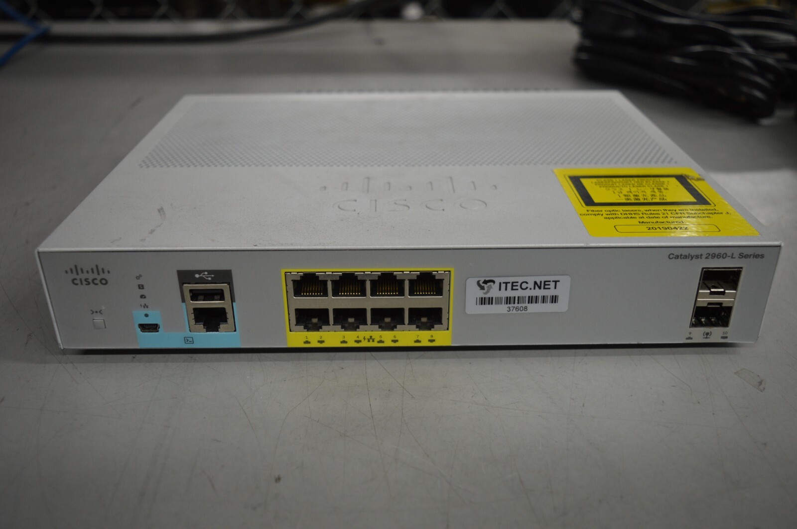 Cisco Catalyst 2960-L 8-Port Managed Gigabit Network Switch WS-C2960L-8PS-LL