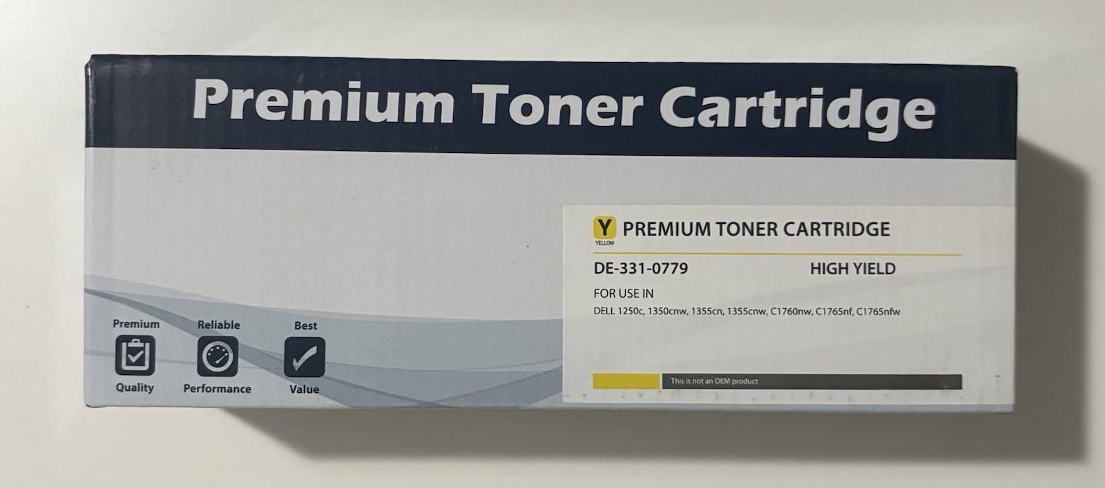 Premium Toner Cartridge DE-331-0779 (Color: Yellow) Brand New