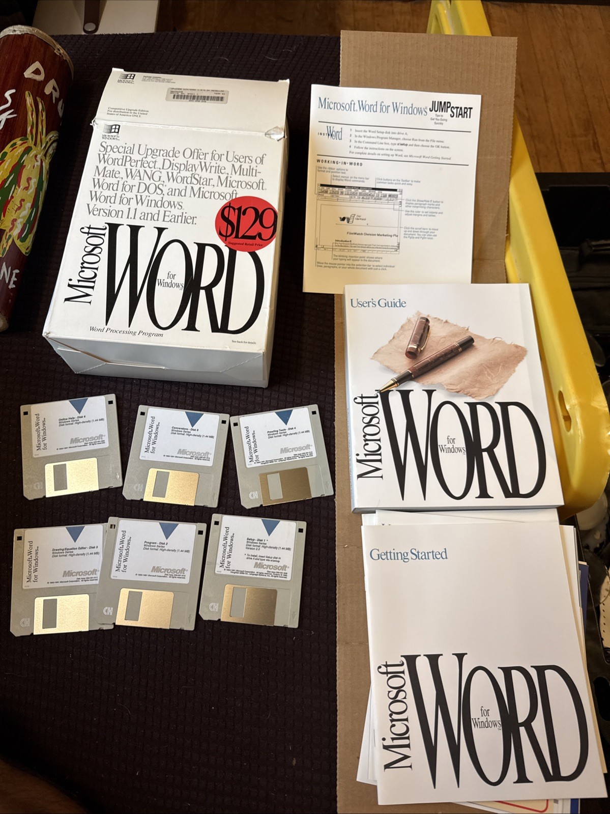 Microsoft Word for Windows 1992 Word Process Processing Program special Upgrade