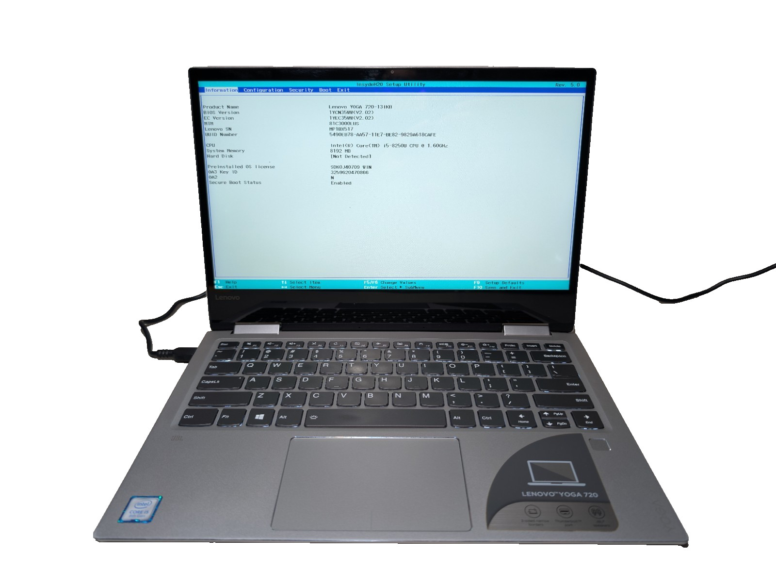 Lenovo Yoga 720-13IKB 2-in-1 Touchscreen | i5 8th Gen 8GB RAM | FHD Backlit FPS