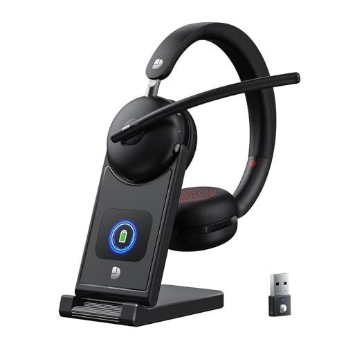 Dytole Wireless Headset with Mic for Work-Bluetooth 5.3 Headset with Microphone