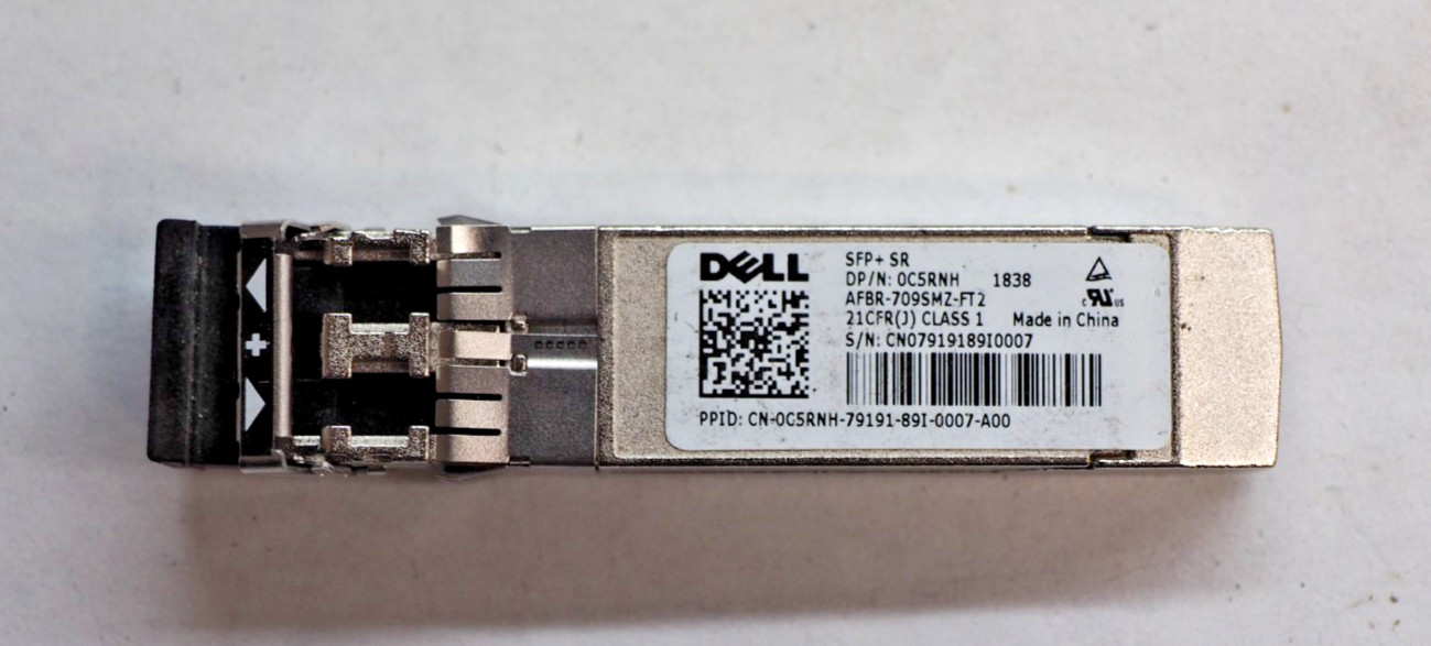 DELL C5RNH AFBR-709SMZ-FT2 SFP+ SR 10GBASE-SR 850nm Optical Transceiver