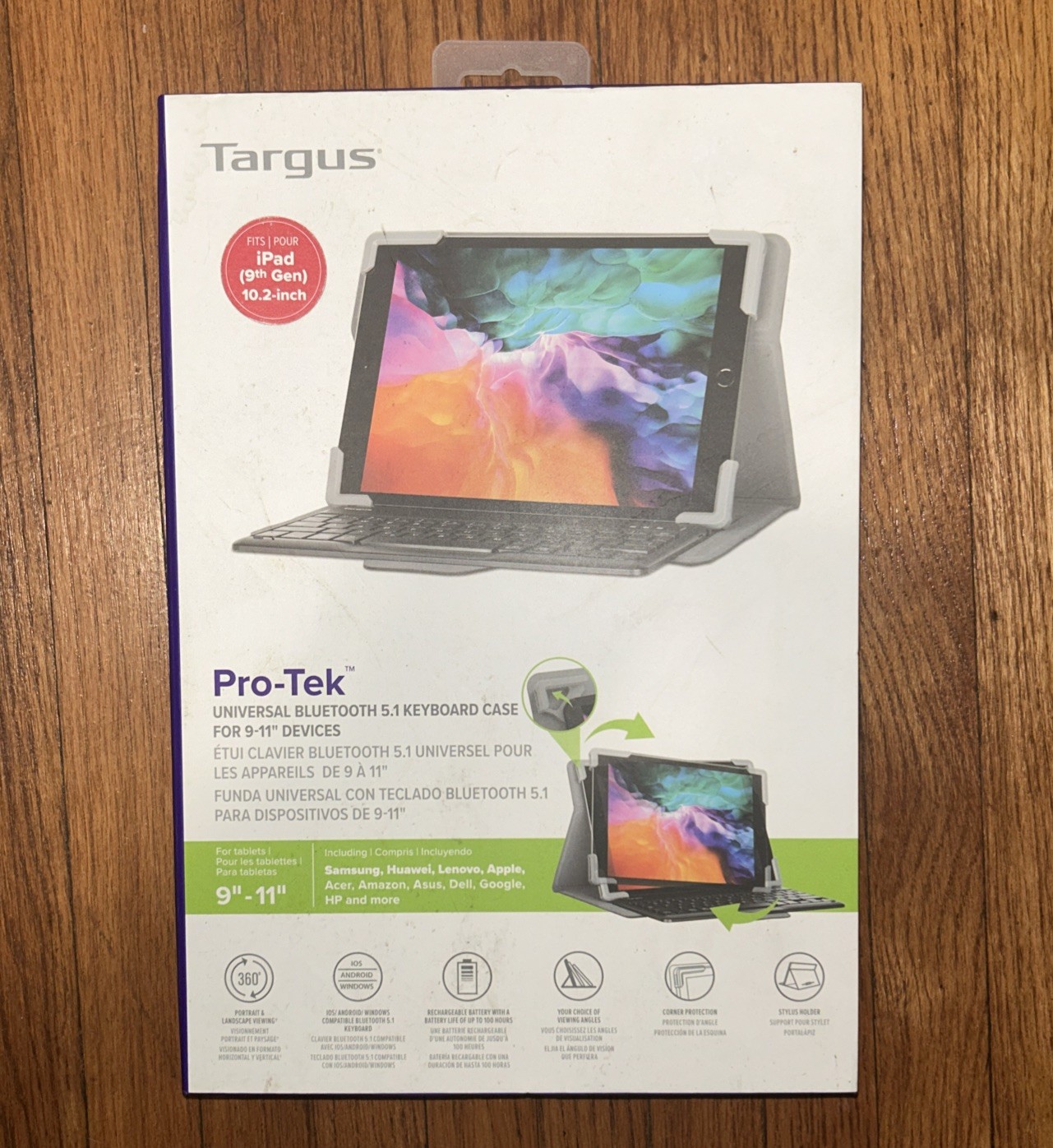 Targus THZ861US Pro-Tek Universal 9-11 Rotating Keyboard Case for 9" to 11"