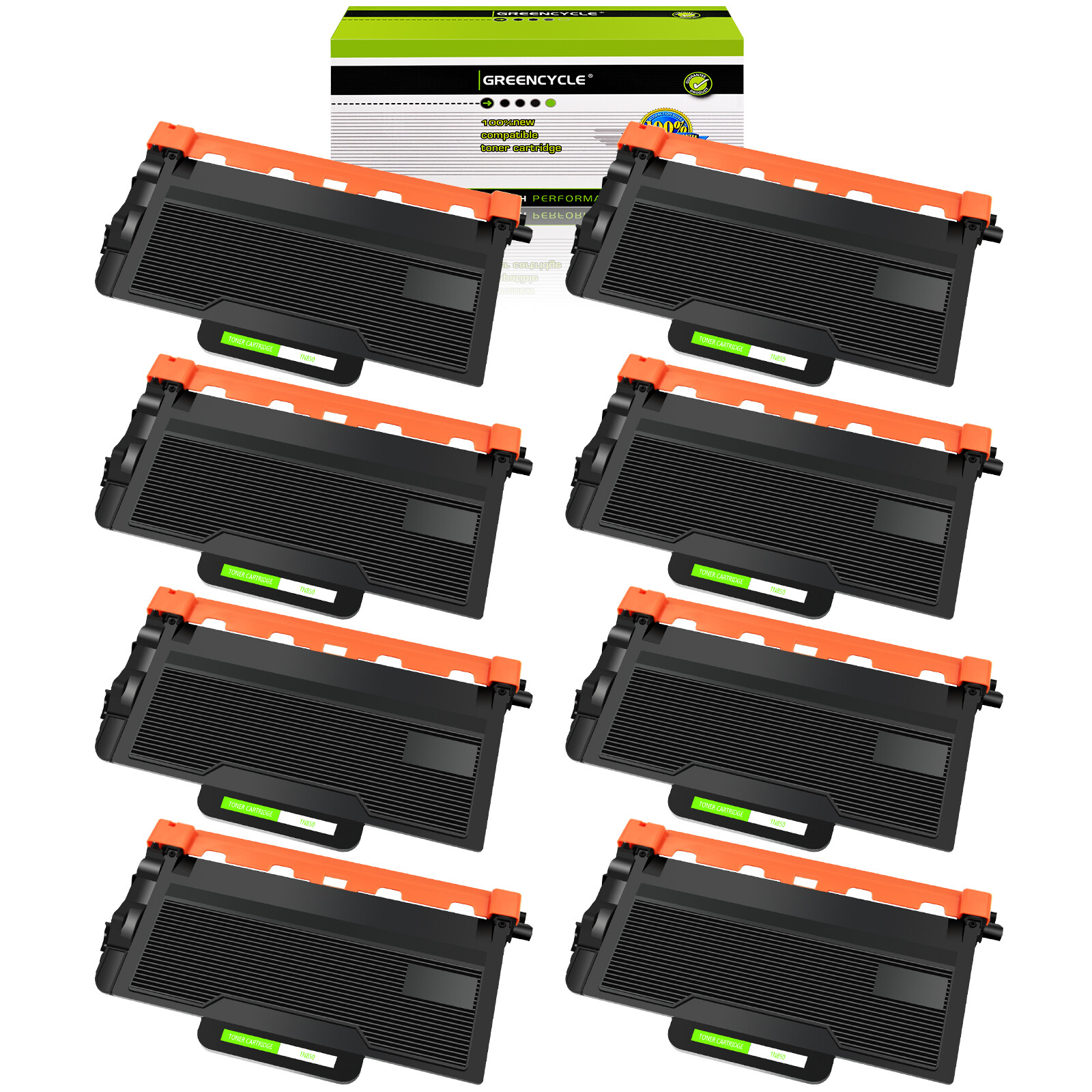 8PK TN850 BK Toner Cartridge Fits For Brother HL-L5200DW HL-L6200DW MFC-L5800DW