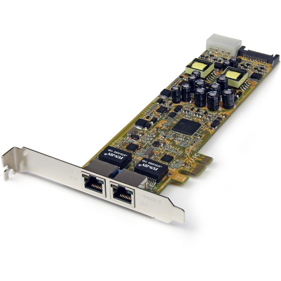 StarTech Dual Port PCI Express Gigabit Ethernet PCIe Network Card Adapter,