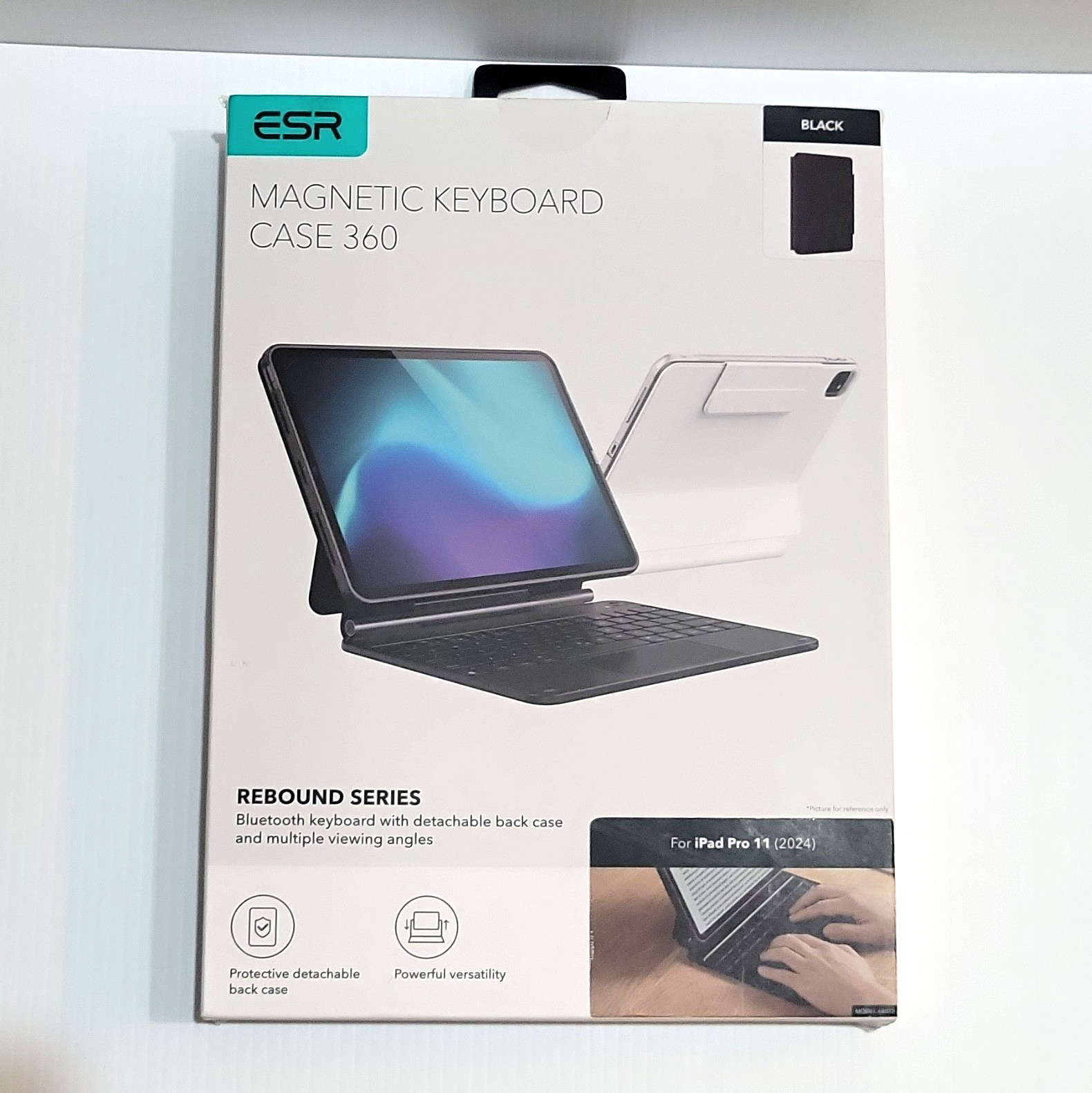 ESR Rebound 360 Magnetic Bluetooth Backlit Keyboard Case for iPad Pro 11 2024