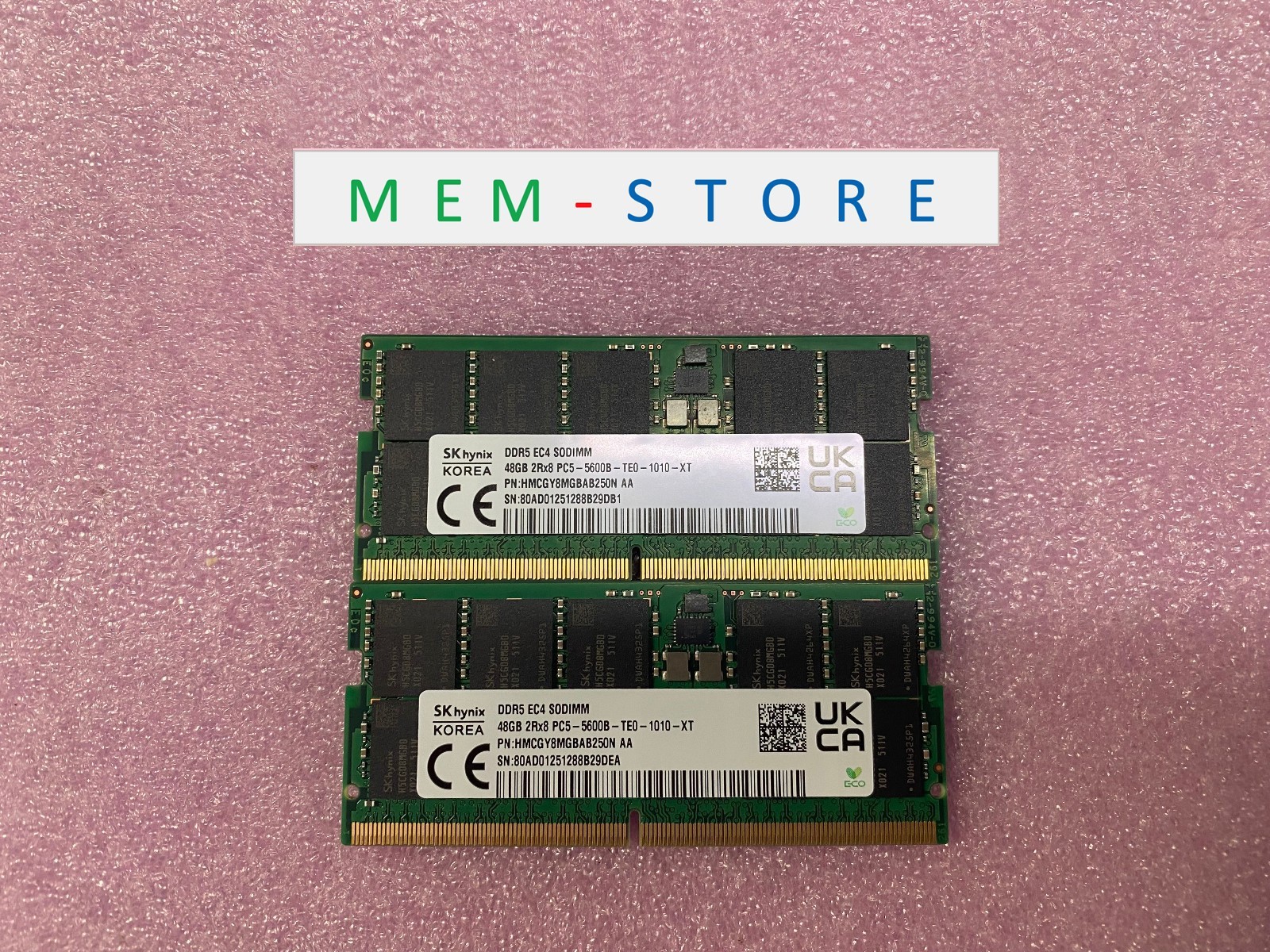 SKhynix 96GB 2x48GB ECC SODIMM DDR5-5600 RAM for Supermicro X14SAV-F Motherboard