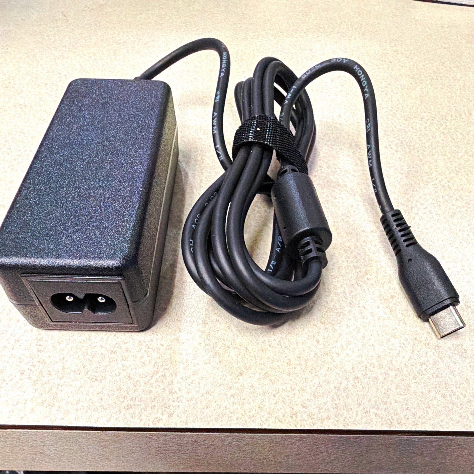65W USB-C Desktop AC Adapter Charger Black w/ AC Power Cord 65WUSB-C-BTI-LN