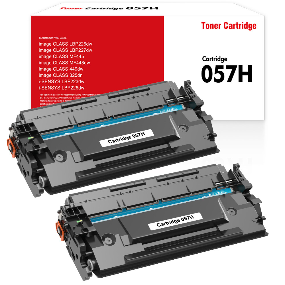 2 Pack Toner 057 Compatible With Canon 057H ImageCLASS MF445dw LBP227dw MF449dw