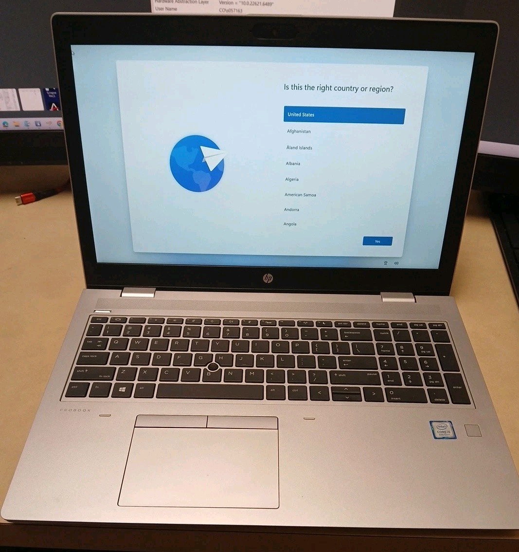 HP ProBook 650 G5 i5-8265U 256GB SSD 8GB DDR4 Win11 Pro DVD RW (Spacebar Sticks)