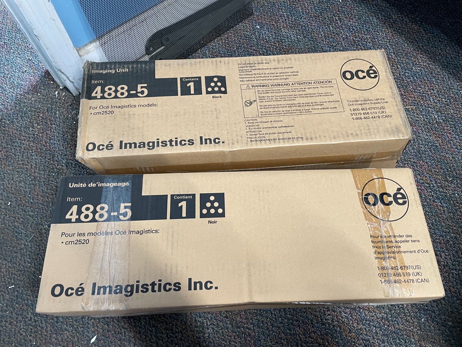 2x Oce 488-5 Black IMAGING UNIT Oce/Imagistics Oce CM2520 Sealed