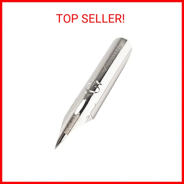 Zebra Comic G Model Chrome Pen Nib, 10 Nibs (1 Pack) (PG-6B-C-K)