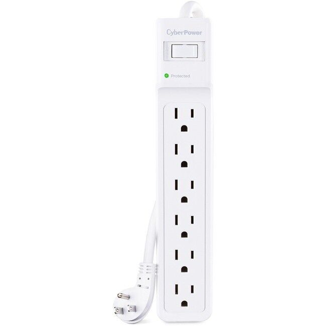 CyberPower B625 Essential 6 Outlet Surge Protector with 1500 J Surge Suppression