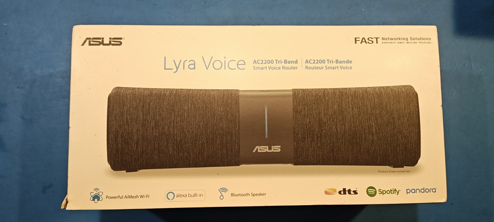 ASUS Lyra Voice AC2200 Tri-Band Router with Alexa built-in smart speaker