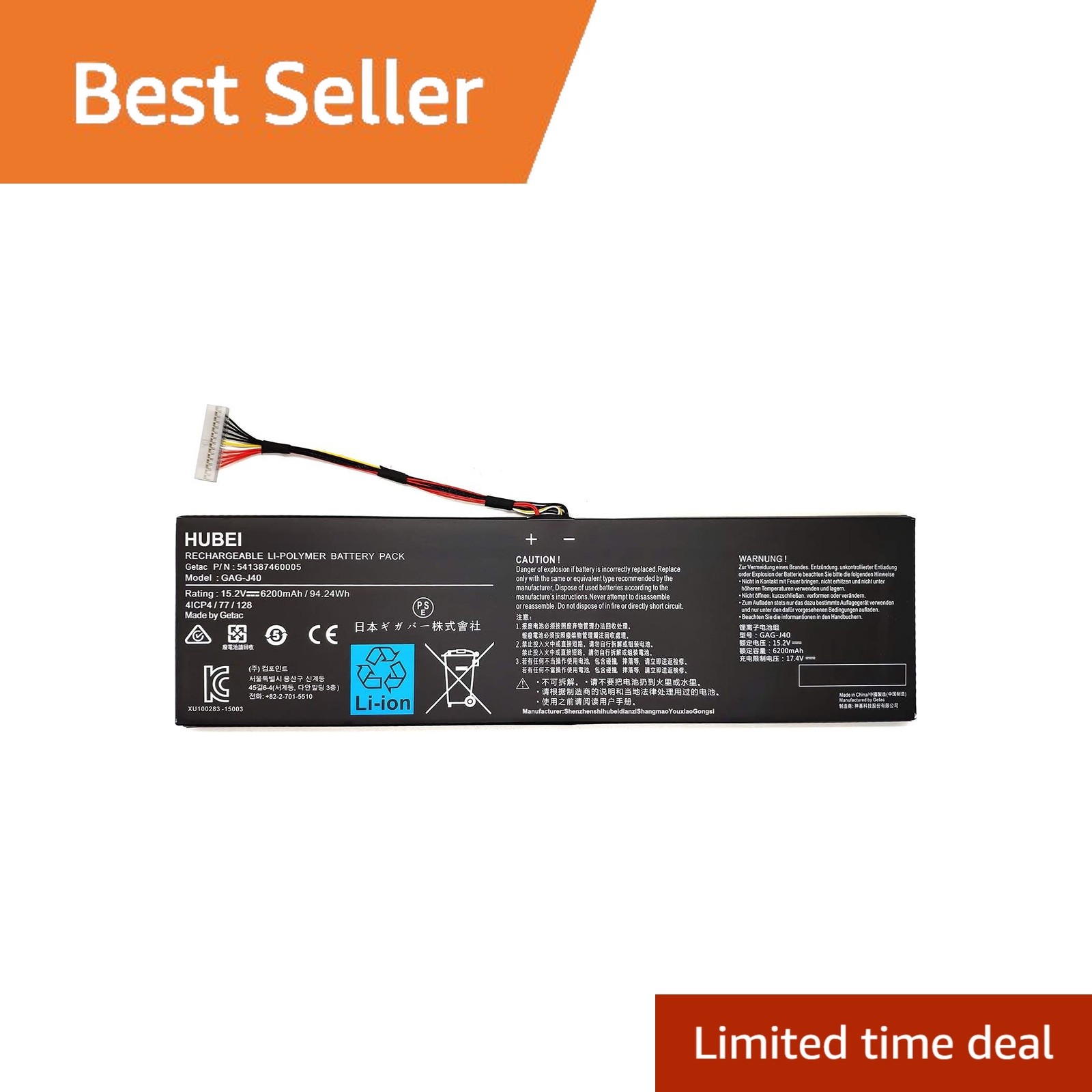Hubei GAG-J40 Laptop Battery for Gigabyte Aorus 14 15 17 15.2V 94.24Wh