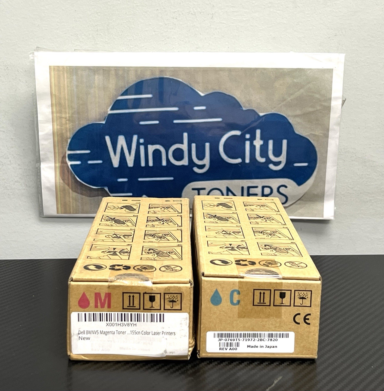 Dell  2150-2155 Genuine Set of 2 Toners C,M,  CT201520, CT201521 Sealed New