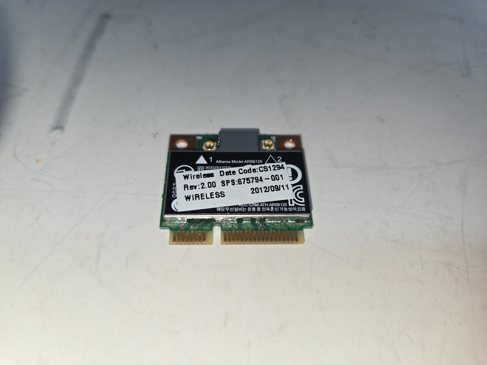 HP compaq 670036-001 675794-001 Qualcomm Atheros AR9485 AR5B125 WIFI Card TESTED