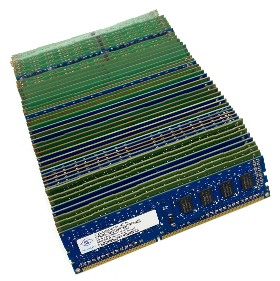 ~LOT OF 46~ MIXED BRAND + SPEED 2GB DDR3 DIMM PC3 DESKTOP RAM 10600/12800/8500