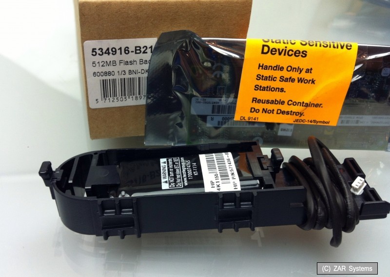 HP 512MB Flash Backed Write Cache 534916-B21 Module with Battery for P410 / P411 NEW