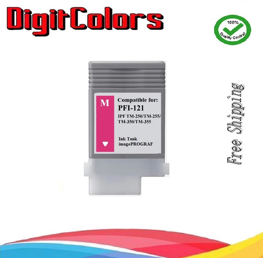 PFI121M  Ink Cartridge Magenta fit Canon  IPF  TM-250 TM-255 TM-350 TM-355