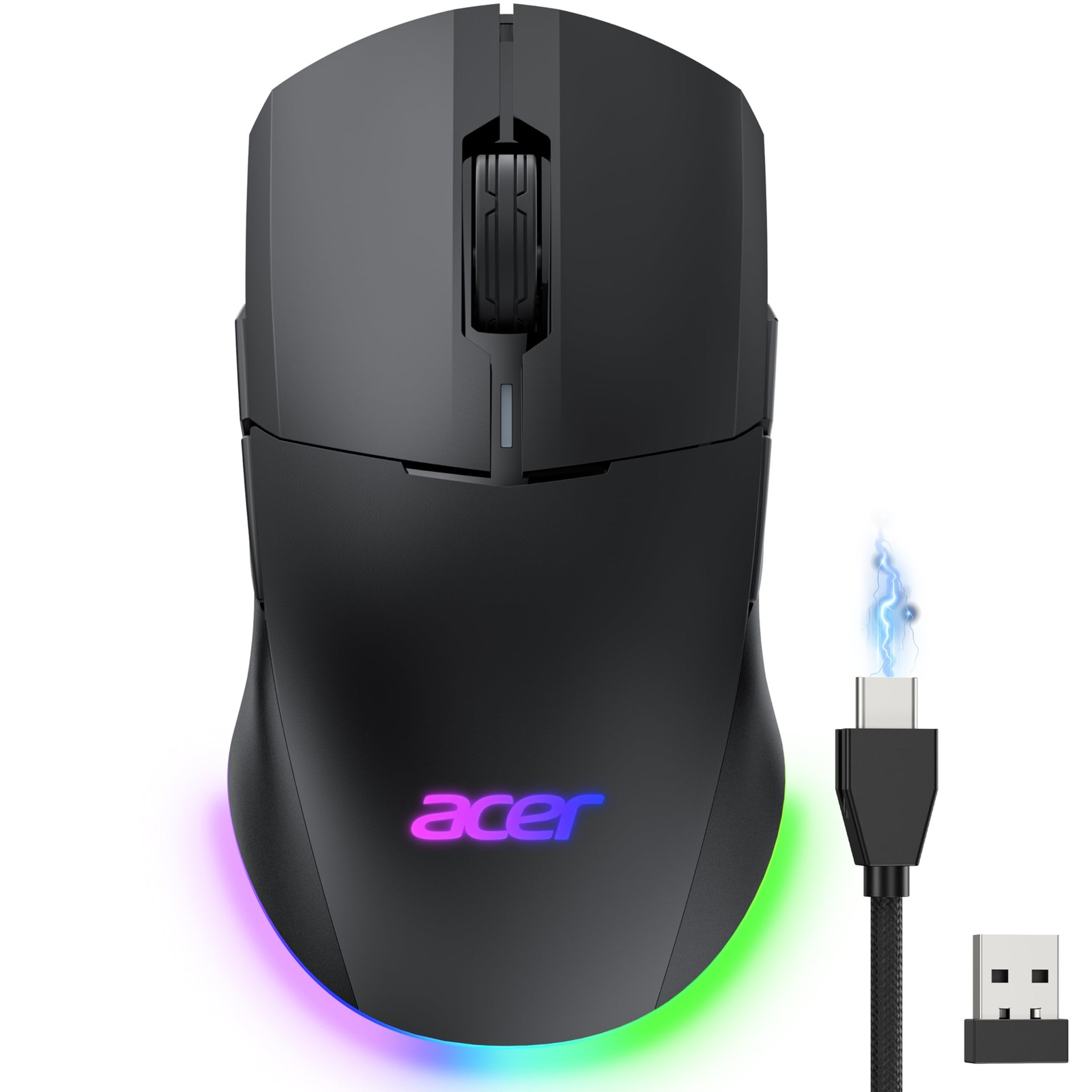 Acer Dual-Mode 2.4GHz Wireless & Wired Computer Gaming Mouse for PC, Laptop