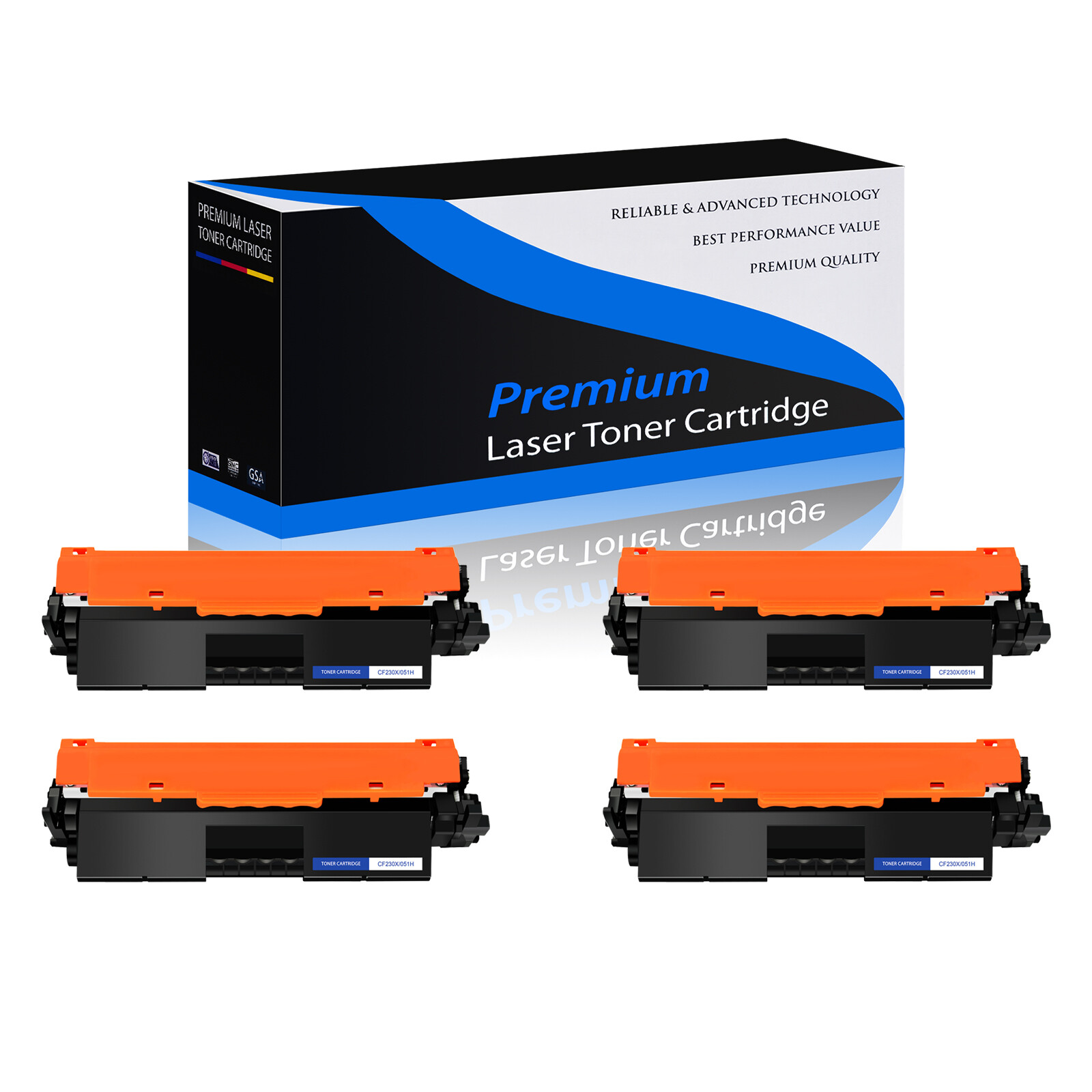 4PK CRG-051H Toner for Canon 051H ImageCLASS LBP162dw MF264dw MF267dw MF269dw