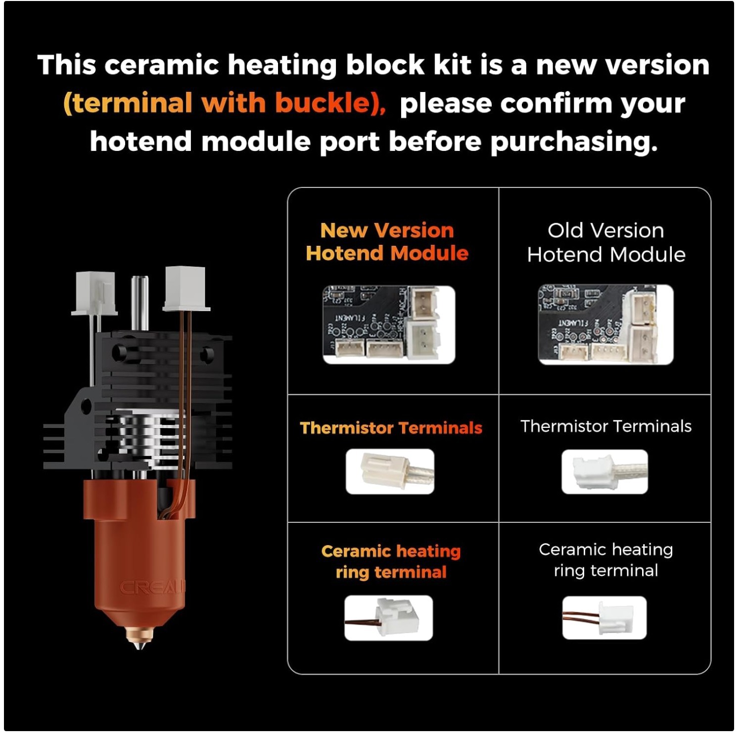 K1 Series Hotend Upgrade Kit, High-Speed 3D Printer Nozzle
