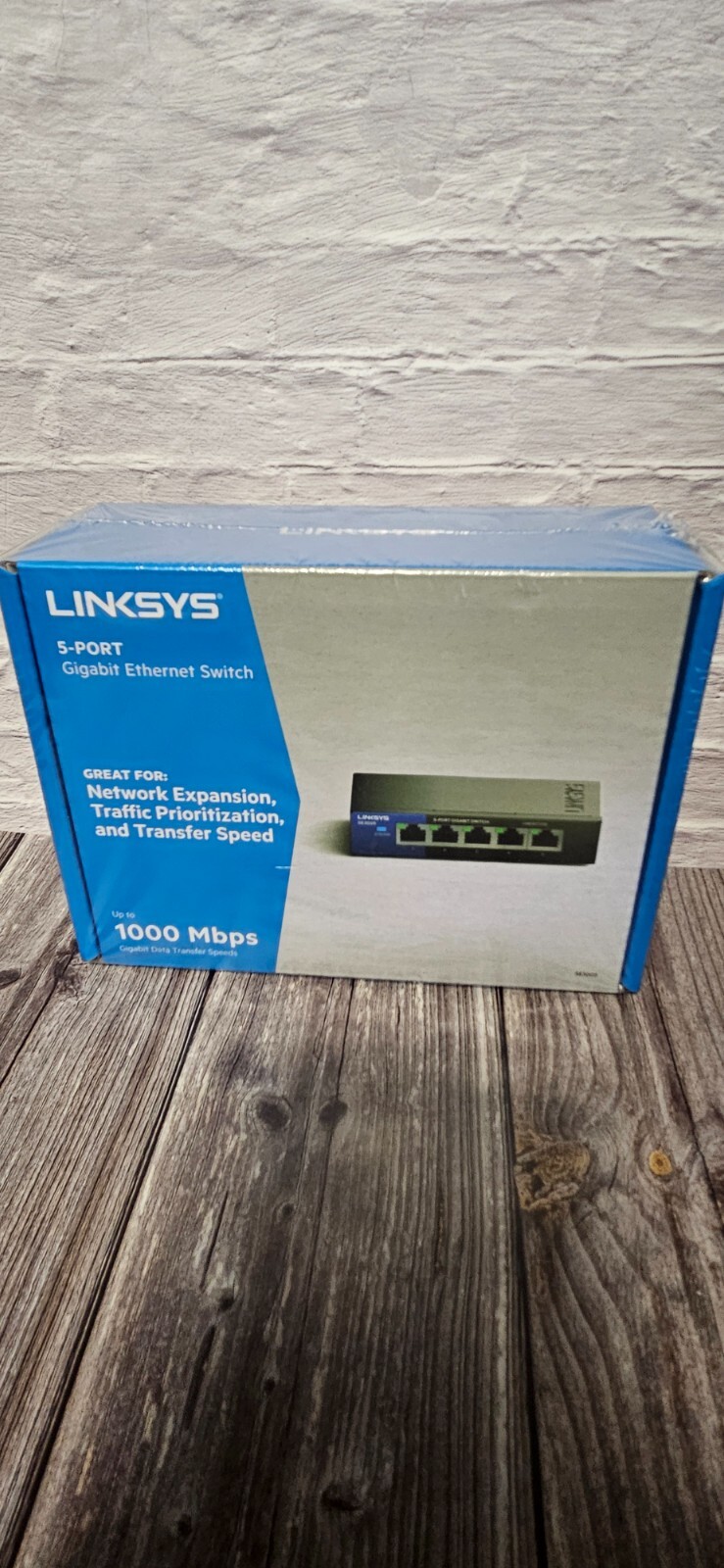 Linksys 5-Port Gigabit Ethernet Switch SE3005V2 Metal Chassis