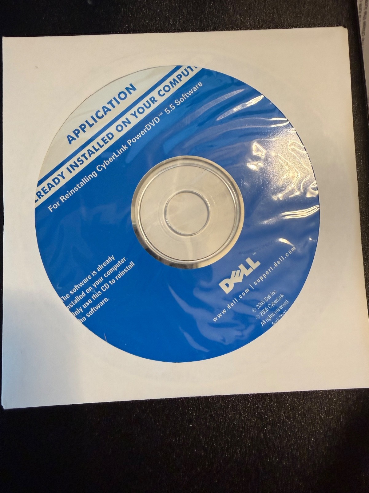 DELL Drivers and Utilities DVD for Reinstalling Cyberlink PowerDVD 5.5 Software